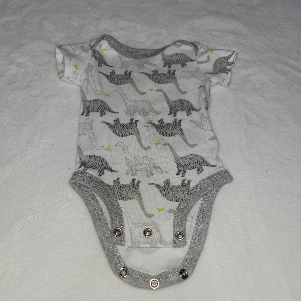 Dinosaur short sleeve onesie